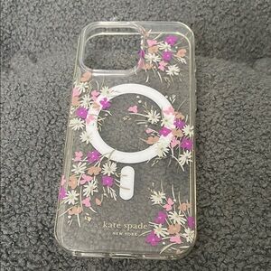 Kate Spade Floral Phone Case - Purple and White